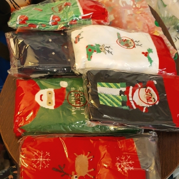 Foincore 6 Pairs Christmas Colorful Patterned Winter Compression Socks Size S/M - Picture 1 of 8